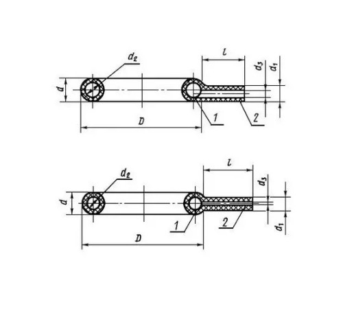 Резинотканевые прокладки полые круглого сечения 1385x45x220 мм тип 2 ГОСТ 6051-76 купить в Пинске  
